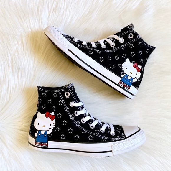 Converse X Hello Kitty Ctas Hi Top Sneakers - Picture 2 of 7